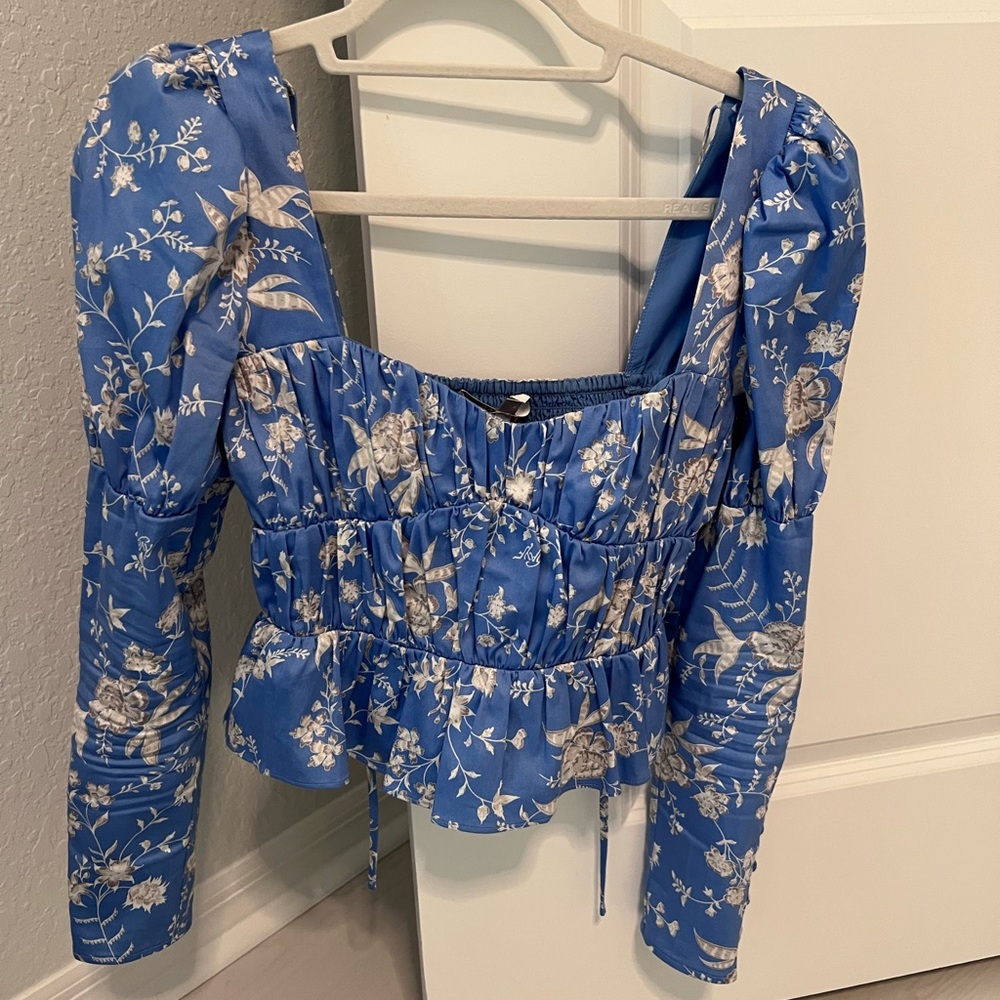 WAYF Sweetheart neckline Top